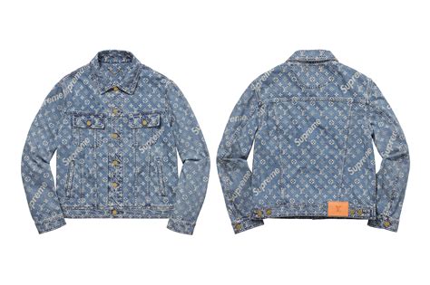 supreme louis vuitton denim jacket stockx|supreme louis vuitton tracksuit.